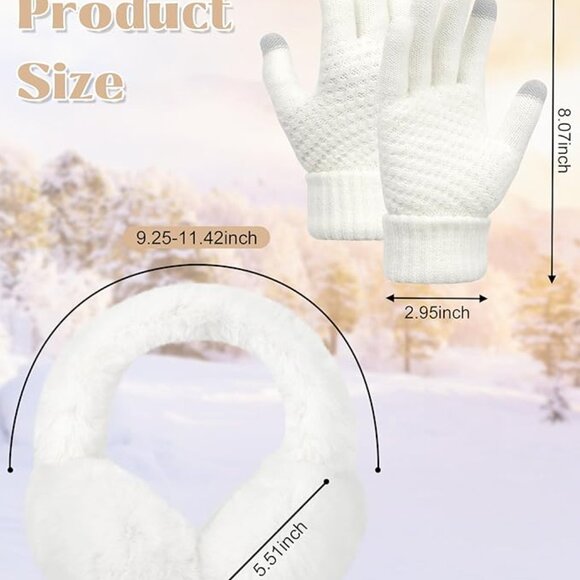 Winter Foldable Warm Ear Muffs + Gloves main image 7
